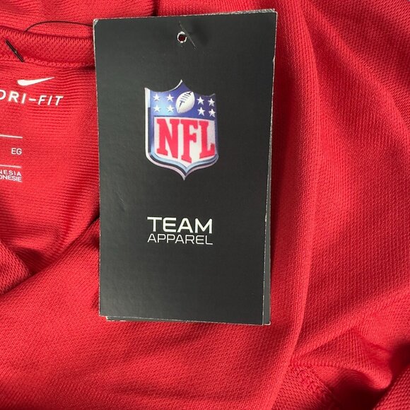 Nike NFL Tampa Bay Buccaneers Hoodie Shirt Womens XL Red & Gray Dri-Fit - Picture 8 of 13